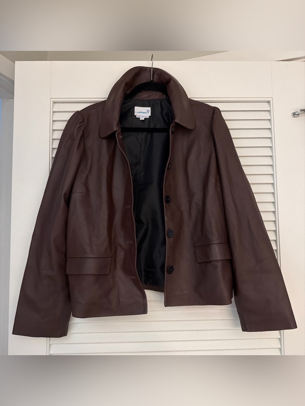 Cartolina Nantucket Lamb’s Leather Jacket